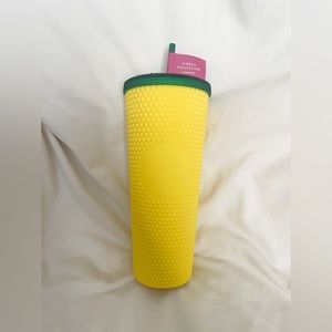 Starbucks Hawaii Exclusive Pineapple Matte Yellow Studded Tumbler Venti 24oz